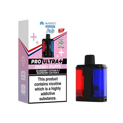 Hayati Pro Ultra+ PODS | £7 - Avalanche Vapes Blueberry Cotton K / Raspberry Cotton KPODS