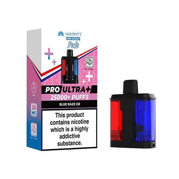Hayati Pro Ultra+ PODS | £7 - Avalanche Vapes Blue Razz GBPODS