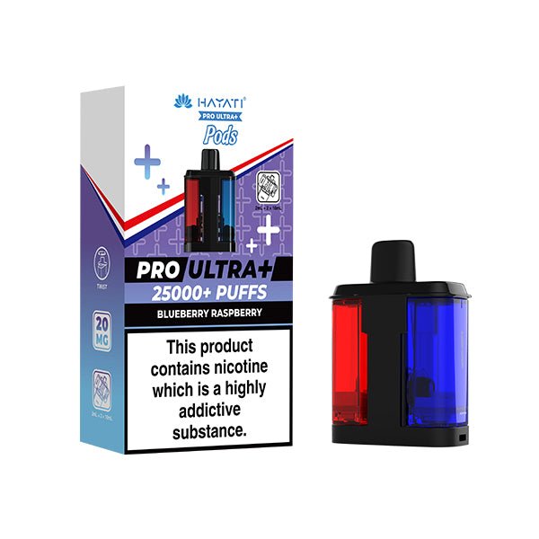 Hayati Pro Ultra+ PODS | £7 - Avalanche Vapes Blueberry RaspberryPODS