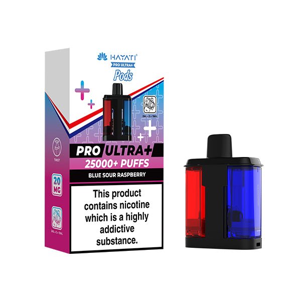 Hayati Pro Ultra+ PODS | £7 - Avalanche Vapes Blue Sour RaspberryPODS