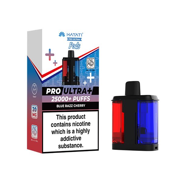 Hayati Pro Ultra+ PODS | £7 - Avalanche Vapes Blue Razz CherryPODS