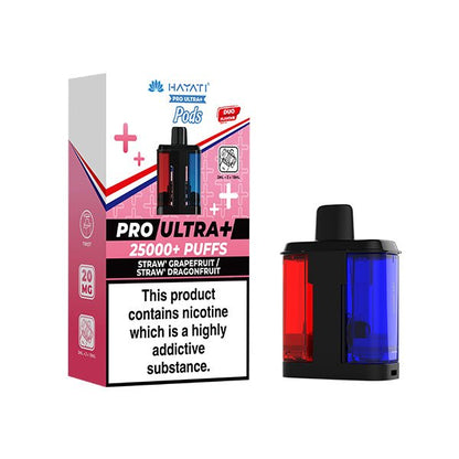 Hayati Pro Ultra+ PODS | £7 - Avalanche Vapes Straw' Grapefruit / Straw' DragonfruitPODS