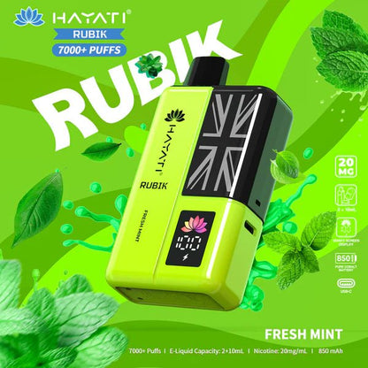 Hayati Rubik 7K Prefilled Kit | £4 - Avalanche Vapes Fresh MintKIT