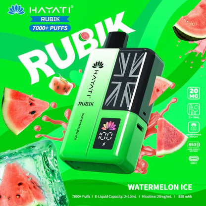Hayati Rubik 7K Prefilled Kit | £4 - Avalanche Vapes Pineapple IceKIT