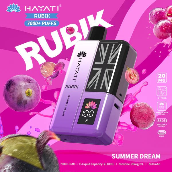 Hayati Rubik 7K Prefilled Kit | £4 - Avalanche Vapes Pineapple IceKIT