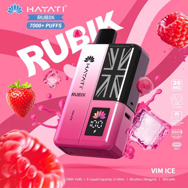 Hayati Rubik 7K Prefilled Kit | £4 - Avalanche Vapes Pineapple IceKIT