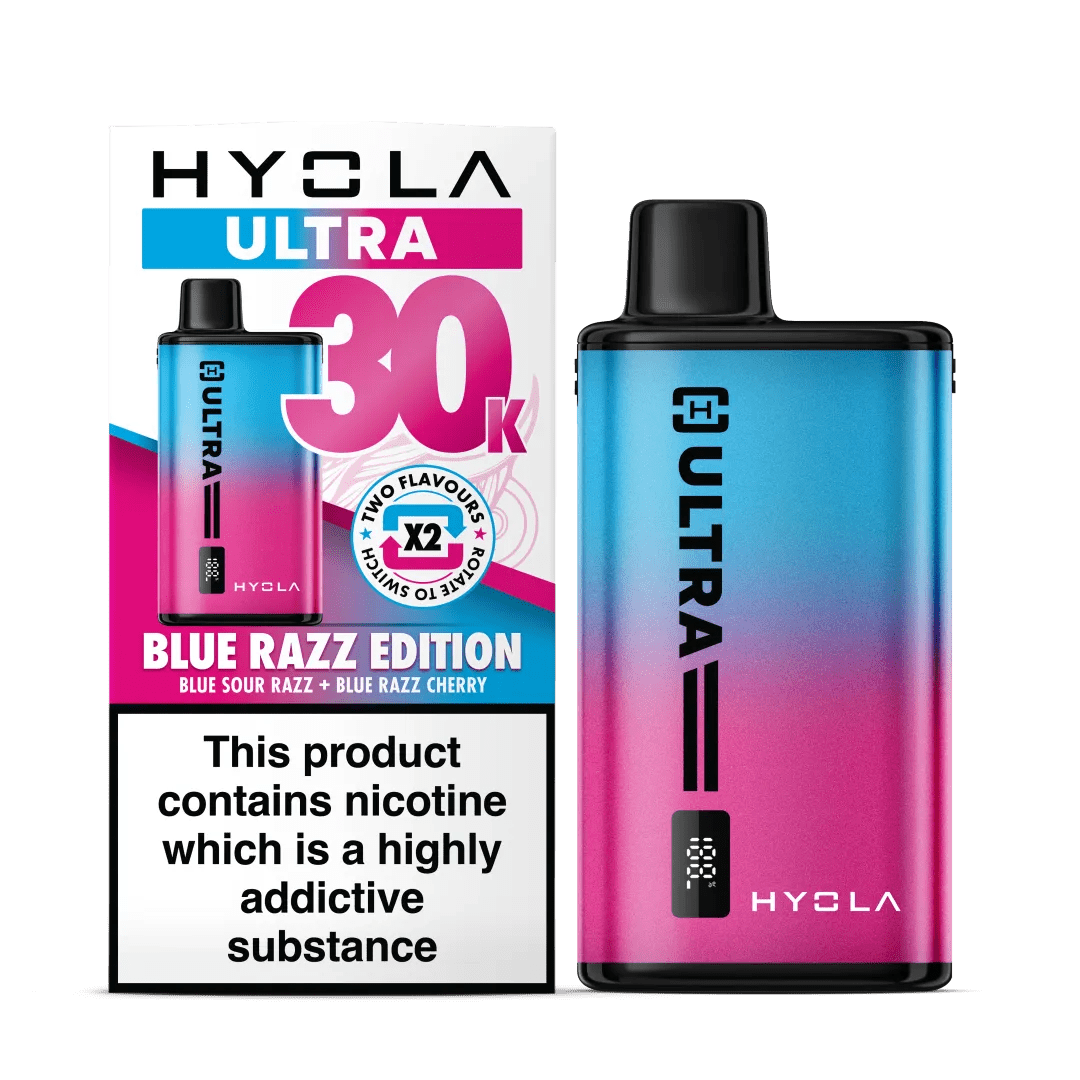 Hyola Ultra 30K Prefilled Kit | £9 - Avalanche Vapes Blue Razz EditionKIT