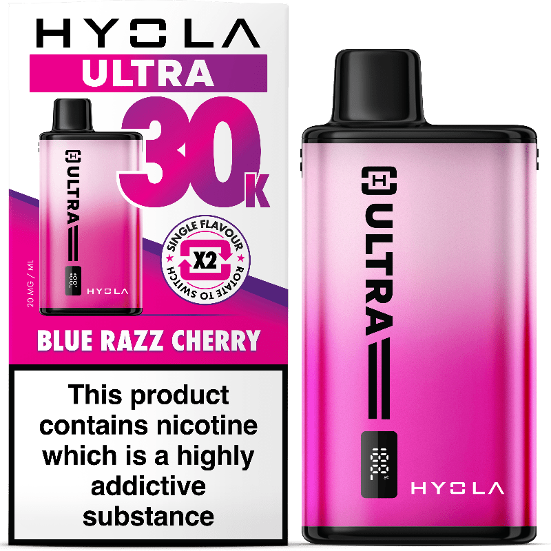 Hyola Ultra 30K Prefilled Kit | £9 - Avalanche Vapes Blue Razz CherryKIT