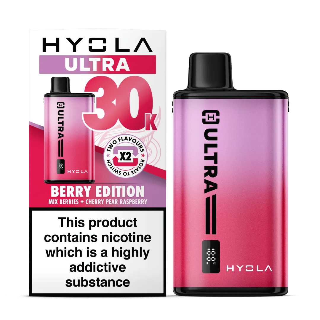Hyola Ultra 30K Prefilled Kit | £9 - Avalanche Vapes Berry EditionKIT