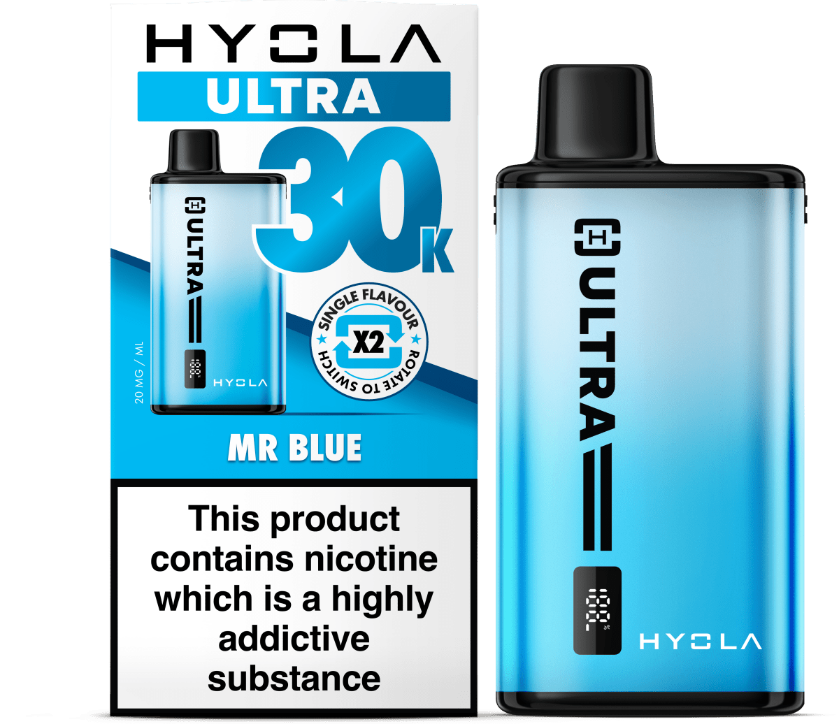 Hyola Ultra 30K Prefilled Kit | £9 - Avalanche Vapes Mr BlueKIT