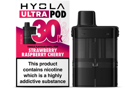Hyola Ultra 30K Prefilled Pods | £6 - Avalanche Vapes Strawberry Raspberry CherryPODS