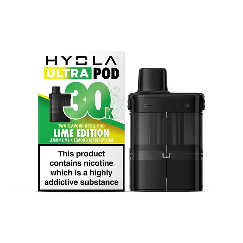Hyola Ultra 30K Prefilled Pods | £6 - Avalanche Vapes Lime EditionPODS
