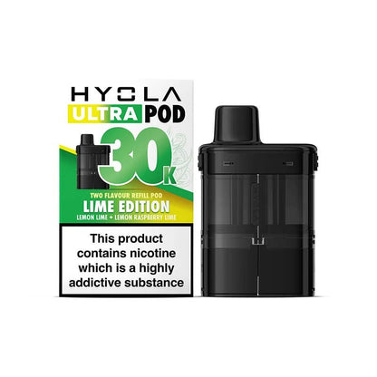 Hyola Ultra 30K Prefilled Pods | £6 - Avalanche Vapes Lime EditionPODS