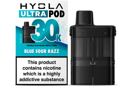 Hyola Ultra 30K Prefilled Pods | £6 - Avalanche Vapes Blue Sour RazzPODS