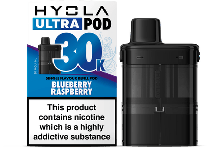Hyola Ultra 30K Prefilled Pods | £6 - Avalanche Vapes Blueberry RaspberryPODS