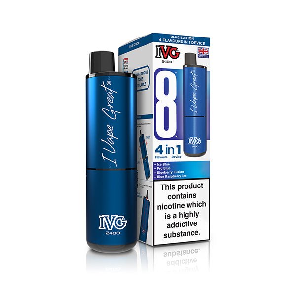 IVG 2400 Prefilled Kit | £6 - Avalanche Vapes Blue EditionKIT