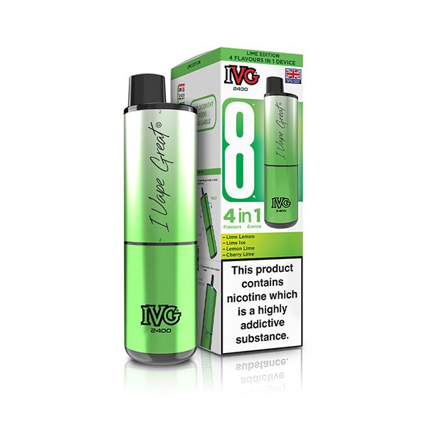 IVG 2400 Prefilled Kit | £6 - Avalanche Vapes Lime EditionKIT