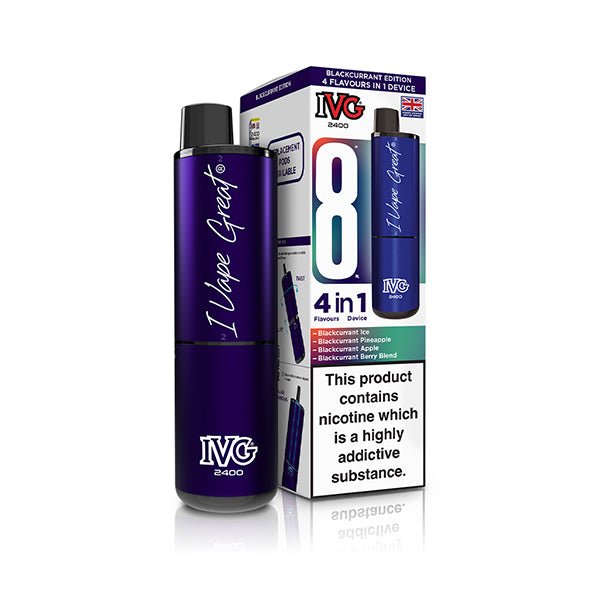 IVG 2400 Prefilled Kit | £6 - Avalanche Vapes Blackcurrant EditionKIT