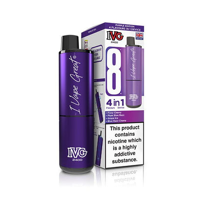IVG 2400 Prefilled Kit | £6 - Avalanche Vapes Purple EditionKIT