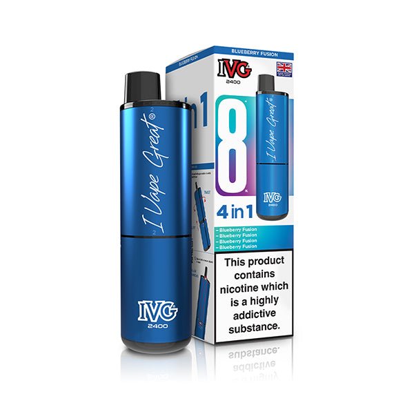 IVG 2400 Prefilled Kit | £6 - Avalanche Vapes Blueberry FusionKIT