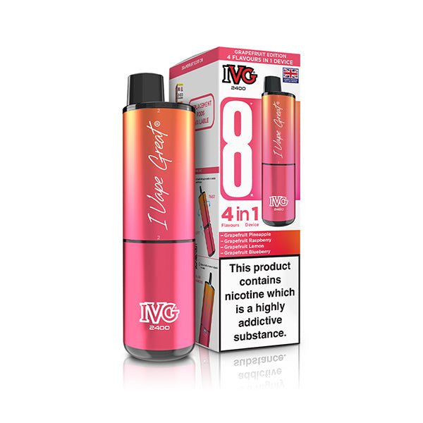 IVG 2400 Prefilled Kit | £6 - Avalanche Vapes Grapefruit EditionKIT