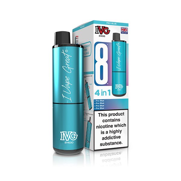 IVG 2400 Prefilled Kit | £6 - Avalanche Vapes Ice Blue/PopKIT