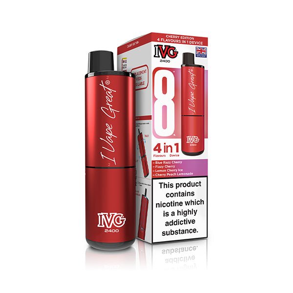 IVG 2400 Prefilled Kit | £6 - Avalanche Vapes Cherry EditionKIT