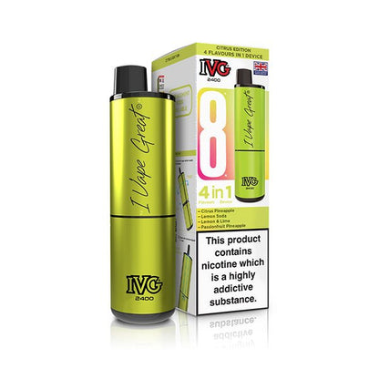 IVG 2400 Prefilled Kit | £6 - Avalanche Vapes Citrus EditionKIT