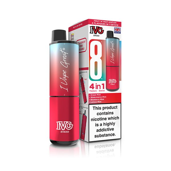 IVG 2400 Prefilled Kit | £6 - Avalanche Vapes Fruit N mint EditionKIT