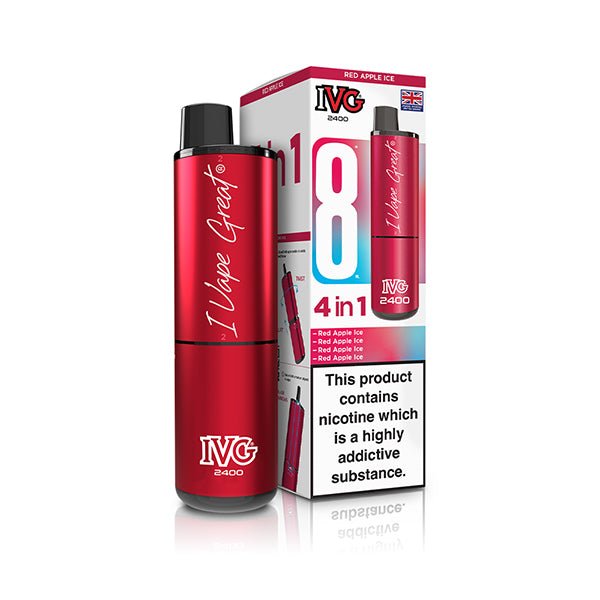 IVG 2400 Prefilled Kit | £6 - Avalanche Vapes Red Apple IceKIT