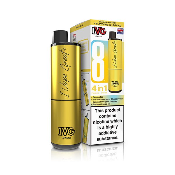 IVG 2400 Prefilled Kit | £6 - Avalanche Vapes Banana EditionKIT