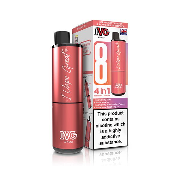 IVG 2400 Prefilled Kit | £6 - Avalanche Vapes Strawberry EditionKIT