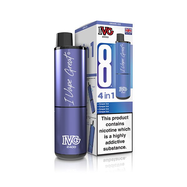 IVG 2400 Prefilled Kit | £6 - Avalanche Vapes Grape IceKIT