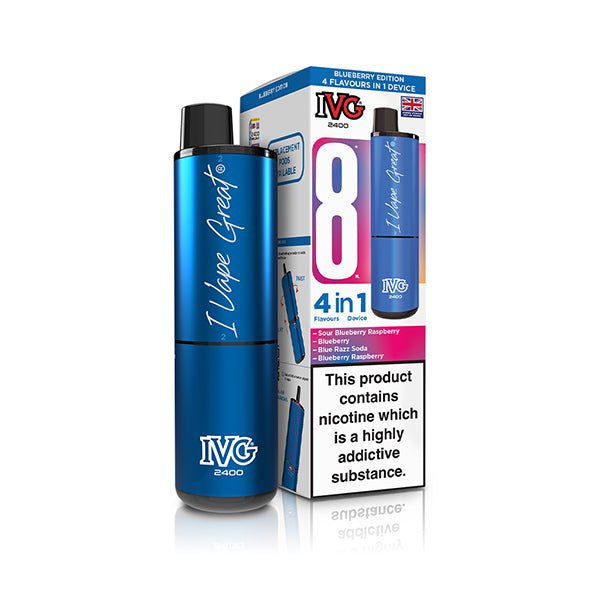 IVG 2400 Prefilled Kit | £6 - Avalanche Vapes Blueberry EditionKIT