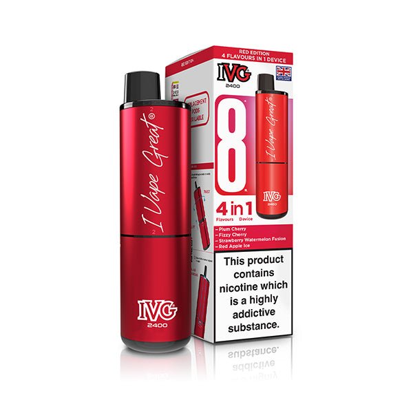 IVG 2400 Prefilled Kit | £6 - Avalanche Vapes Pomegranate EditionKIT