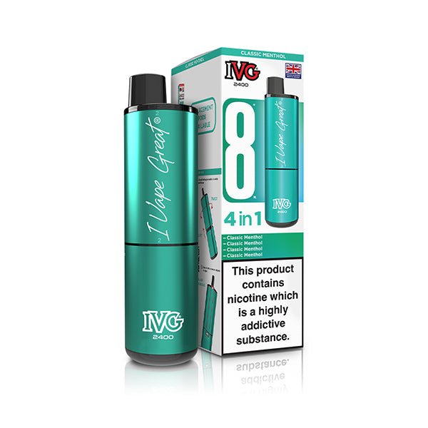 IVG 2400 Prefilled Kit | £6 - Avalanche Vapes Classic MentholKIT