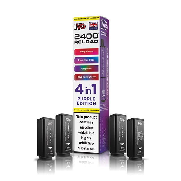 IVG 2400 Reload PODS | £5.50 - Avalanche Vapes Purple EditionPODS
