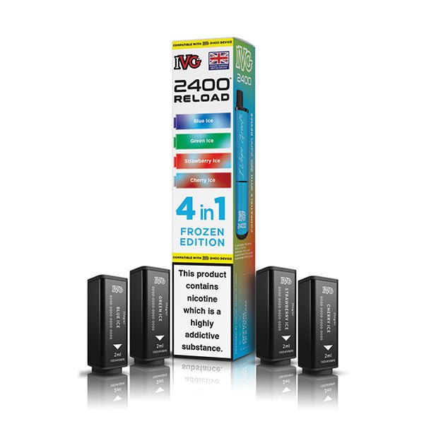 IVG 2400 Reload PODS | £5.50 - Avalanche Vapes Frozen Edition (slush)PODS