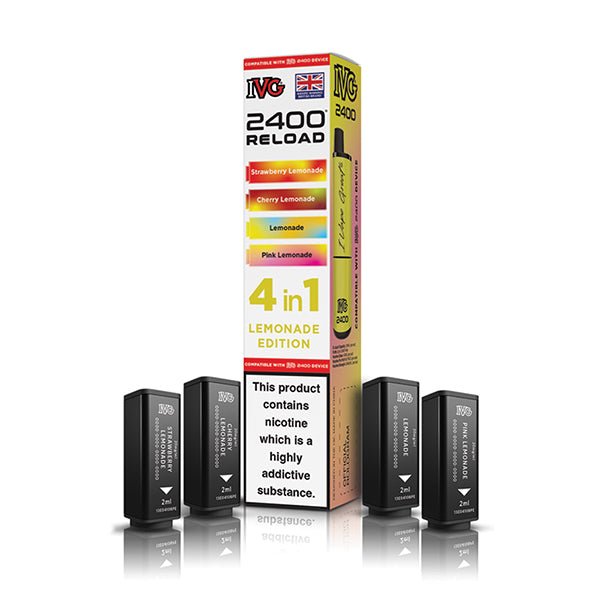 IVG 2400 Reload PODS | £5.50 - Avalanche Vapes Lemonade EditionPODS