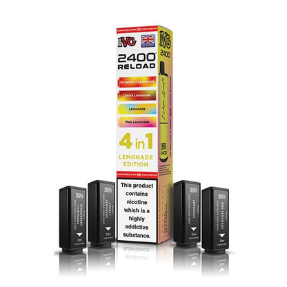 IVG 2400 Reload PODS | £5.50 - Avalanche Vapes Lemonade EditionPODS