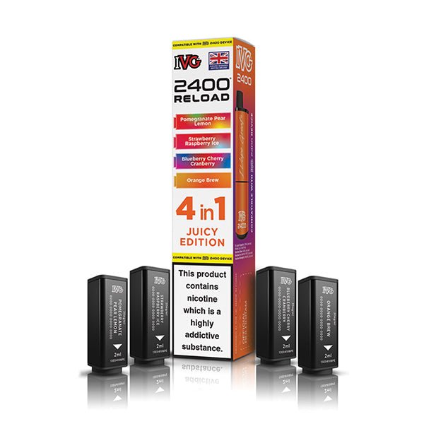 IVG 2400 Reload PODS | £5.50 - Avalanche Vapes Juicy EditionPODS
