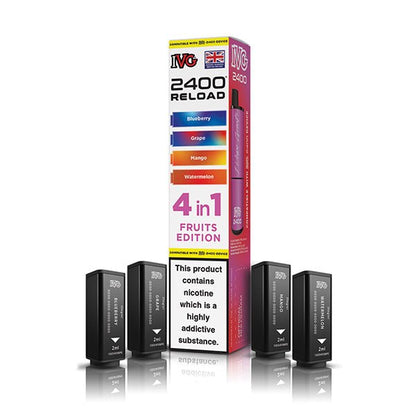 IVG 2400 Reload PODS | £5.50 - Avalanche Vapes Fruits EditionPODS