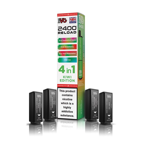 IVG 2400 Reload PODS | £5.50 - Avalanche Vapes Kiwi EditionPODS