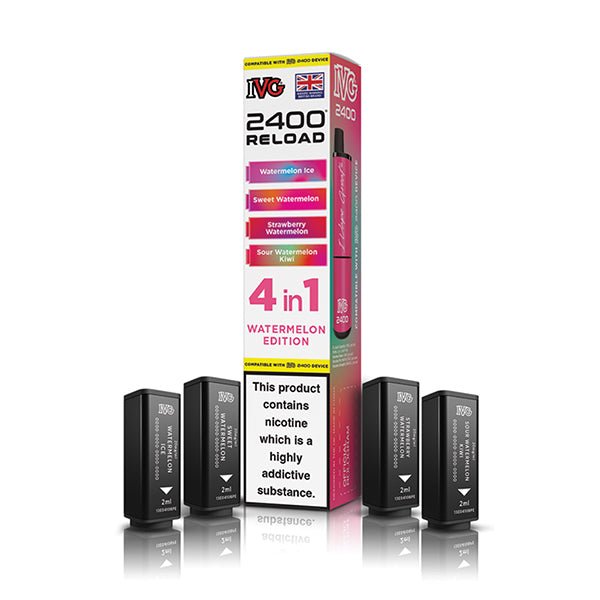 IVG 2400 Reload PODS | £5.50 - Avalanche Vapes Watermelon EditionPODS
