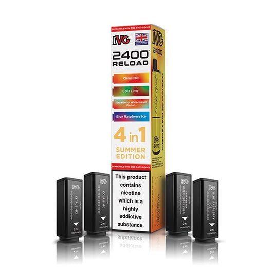 IVG 2400 Reload PODS | £5.50 - Avalanche Vapes Summer EditionPODS