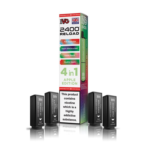 IVG 2400 Reload PODS | £5.50 - Avalanche Vapes Apple EditionPODS