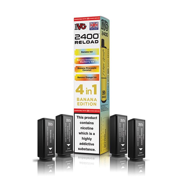 IVG 2400 Reload PODS | £5.50 - Avalanche Vapes Banana EditionPODS