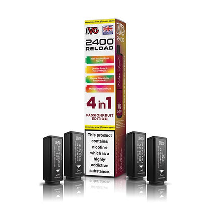 IVG 2400 Reload PODS | £5.50 - Avalanche Vapes Passionfruit EditionPODS