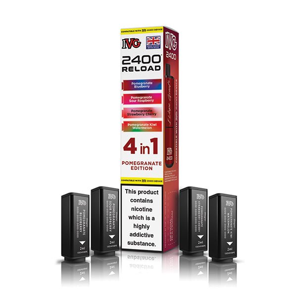 IVG 2400 Reload PODS | £5.50 - Avalanche Vapes Pomegranate EditionPODS