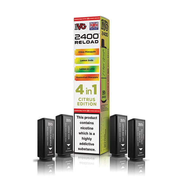 IVG 2400 Reload PODS | £5.50 - Avalanche Vapes Citrus EditionPODS